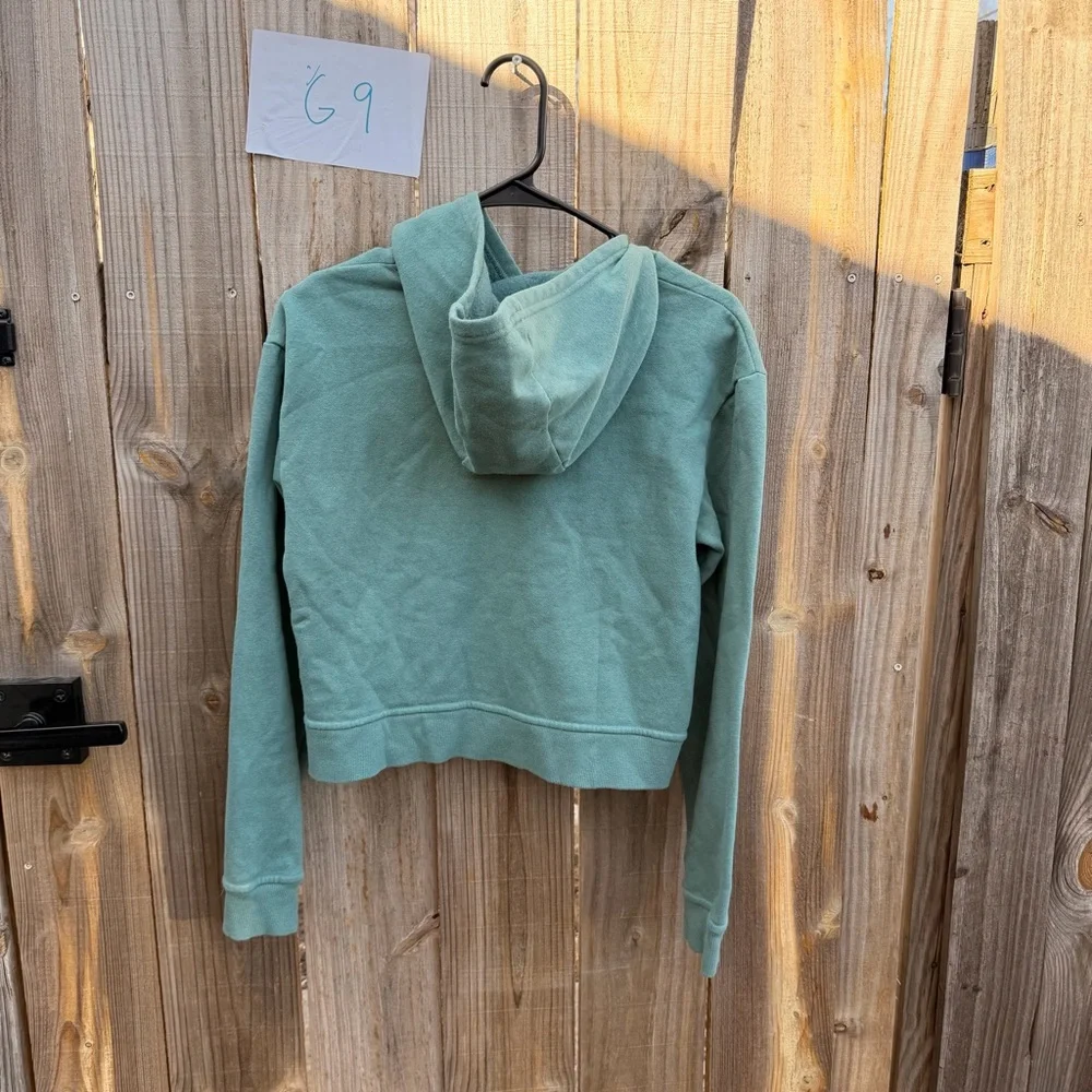The North Face Sage Green Fleece Hoodie girls XL